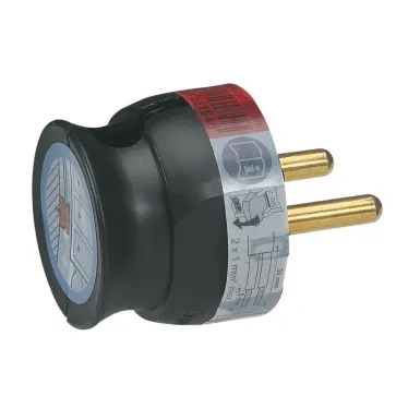 Элиум Вилка 2К 16А черная