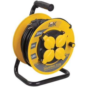 Удлинитель силовой 4 розетки шнур 20м ПВС 3х1.5 УК20 IP44