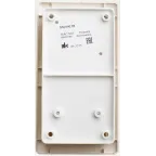 Блок: розетка с заземлением со шторками + выключатель трехклавишный бежевый