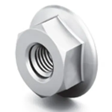 Гайка М8 ГОСТ 4161 со стопорным буртиком, класс прочности 8, гальван. цинк