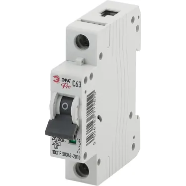 Выключатель автоматический PRO NO-902-186 ВА47-63 1P 63А кривая C 6кА ЭРА