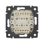 VALENA Выключатель двухклавишный в рамку слоновая кость