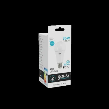 Лампа светодиодная LED 35 Вт 2740 лм 4100К А67 груша нейтральный E27 AC 220В Elementary Gauss