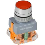 Кнопка D7-11BN d-22мм 1з+1р кр. GENERICA