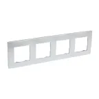 ETIKA Рамка 4 поста алюминий