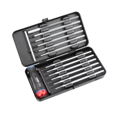 Отвертка c регулировкой крутящего момента Серия Nm 1,5-3,0 с набором насадок 12 шт в кейсе