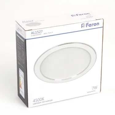 Светильник светодиодный ДВО-7w 4500К 560Лм белый