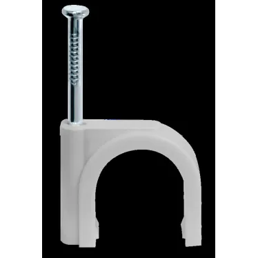 Скоба 6мм круглая пластиковая (50шт)