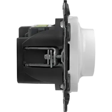 Valena ALLURE Светорегулятор с поворотной ручкой универсальный 300Вт без нейтрали С лицевой панелью Белый