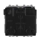 Avanti Розетка модульная 2P+E с з/ш Закаленная сталь 2 модуля