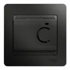 GLOSSA термостат эл.теплого пола с датчиком,от+5до+50°C,16A,в сборе, антрацит