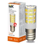                  Лампа светодиодная CORN капсула 5Вт 230В 3000К керамика E14 IEK
               