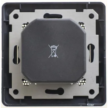 GLOSSA Термостат электронный теплого пола с датчиком 10A антрацит в сборе