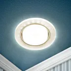 Светильник встраиваемый со светодиодной подсветкой DK LD51 CH/SHSL GX53 хром серебро