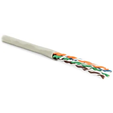 Витая пара U/UTP кат 5e 4 пары AWG24 patch IN LSZH нг(А)-HF серый 305м