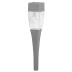 Светильник садовый на солнечной батарее, сталь, пластик, серый, 38 см SL-SS38-GLOW-2