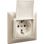 VALENA Рамка 1 пост белая/серебро