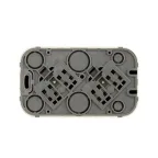 Quteo розетка двойная с заземлением с защитными шторками - 16 A - 250 В IP 20 - Слоновая кость