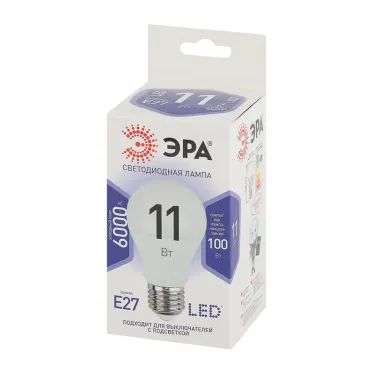 Лампа светодиодная LED A60-11W-860-E27(диод,груша,11Вт,хол,E27)