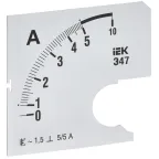 Шкала сменная для амперметра Э47 5/5А класс точности 1,5 72х72мм