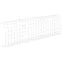 LIGHTING Решетка защитная для светильника LED ДВО 1280х370х95мм белая IEK