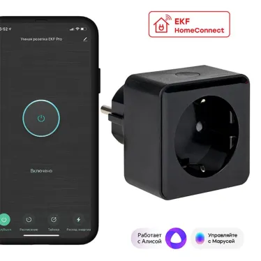 Умная розетка Сonnect PRO Wi-Fi черная