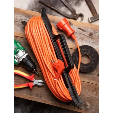 Удлинитель на рамке 'Зевс 2.0' 40м с заземлением ПВС 3x1.0 16А/3.5кВт PROxima