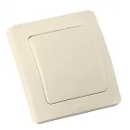 Переключатель одноклавишный скрытый слоновая кость 10А