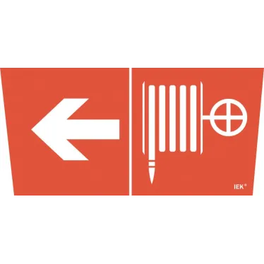 Этикетка самоклеящаяся 310х280мм ''Пожарный кран/стрелка налево'' IEK