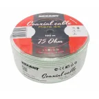 Кабель коаксиальный MARS 4K, Cu/Al/CuSn, 96%, 75 Ом, бухта 100 м, белый, REXANT