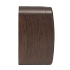 Розетка 1-местная ОП Минск 10А без заземления темное дерево