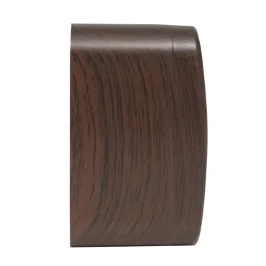 Розетка 1-местная ОП Минск 10А без заземления темное дерево