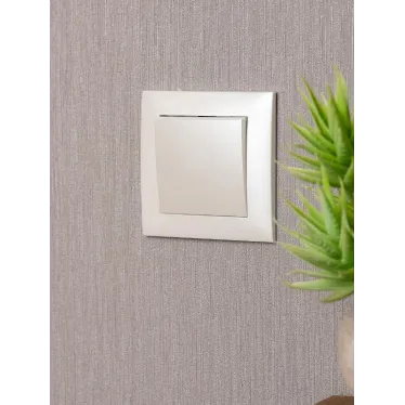 Валенсия лицевая панель выключателя 1-кл. 10А жемчуг