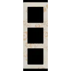 Valena LIFE Рамка 3 поста Ампир бежевый универсальная