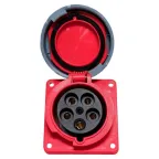 Розетка стационарная внутренняя угловая 4452 3Р+РЕ+N 125А 380В IP67 PROxima