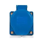 Розетка кабельная 16А 2Р+Е IP44 на поверхность 220В