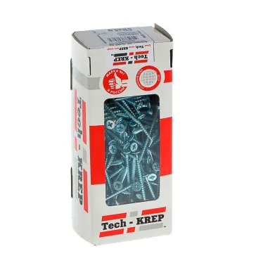 Шуруп универсальный 4х50 потайная головка, остроконечный, оцинкованный (200шт) - коробка