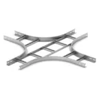 Крестообразный разветвитель для лестничного лотка НЛО 200х100х3000, толщ. 1,5 мм, Сендзимир цинк
