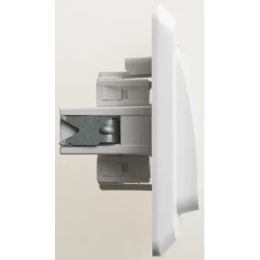 ЭТЮД Переключатель одноклавишный скрытый белый сх.6