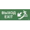 Этикетка самоклеящаяся 350х130мм ''Выход/лестница вниз/фигура'' IEK