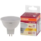                  Лампа светодиодная LED 4Вт GU5.3 3000К 300лм 230V FR MR16 (замена 50Вт) OSRAM LS
               