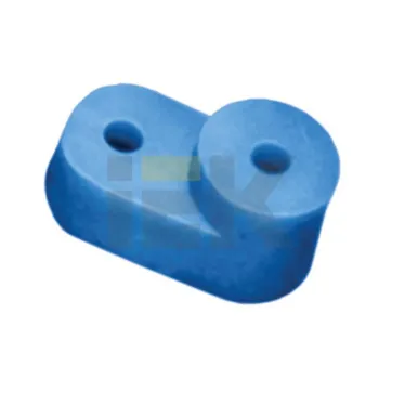 Изолятор угловой для нулевой шины синий