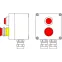 Взрывозащищенный пост управления из алюминия CPE-A-12 -(1xLR(220) -1xP3E(11)) - 2x6018AASBKGM2SB(C)1Ex d e IIC T6 Gb / Ex tb IIIC T80°C Db IP66