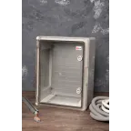 Бокс пластиковый с монтажной платой прозр. дверь 400х300х220 мм IP65 PROxima