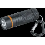 Фонарь светодиодный NPT-KC08-BL-4LR44 брелок алюминиевый 1LED(1Вт) 1 режим черный