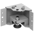 Уголок цоколя h-100мм регул. серая by ZPAS (4шт/компл)