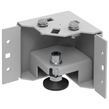 Уголок цоколя h-100мм регул. серая by ZPAS (4шт/компл)