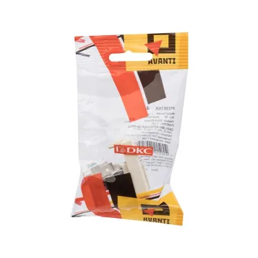 Компьютерная розетка ''Ванильная дымка'' ''Avanti'' RJ-45 модульная, кат. 6 экран, 1 мод