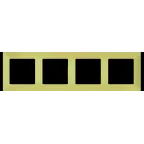 Valena LIFE Рамка 4 поста лайм универсальная