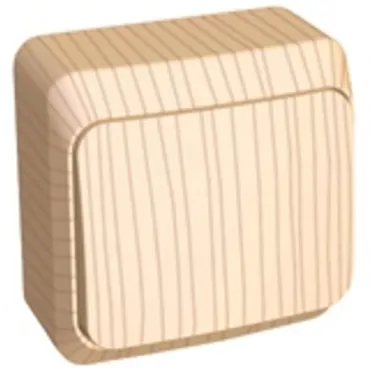 ЭТЮД Переключатель одноклавишный наружный сосна